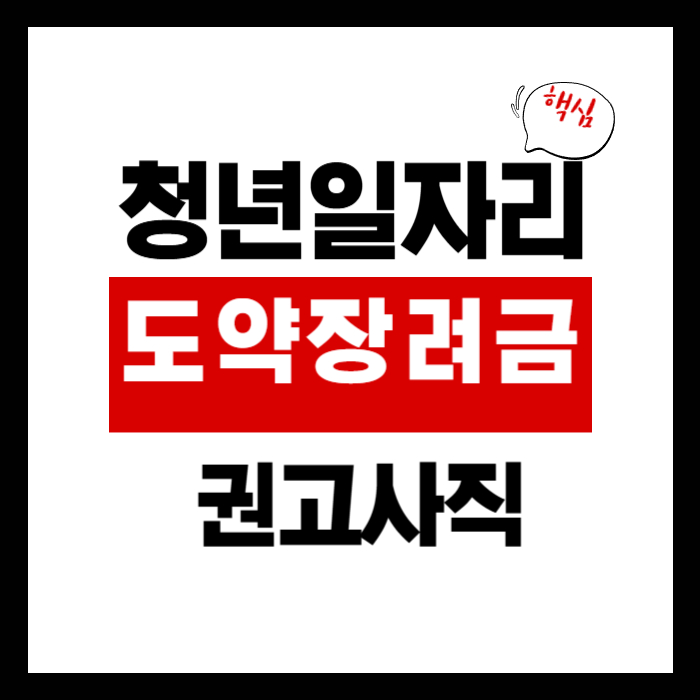 청년일자리도약장려금