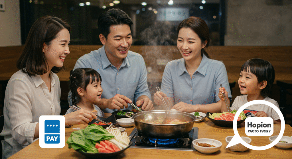 샤브올데이 가족과 즐기는 사진
