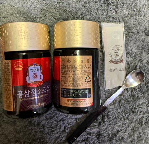 홍삼정 소프트 개봉