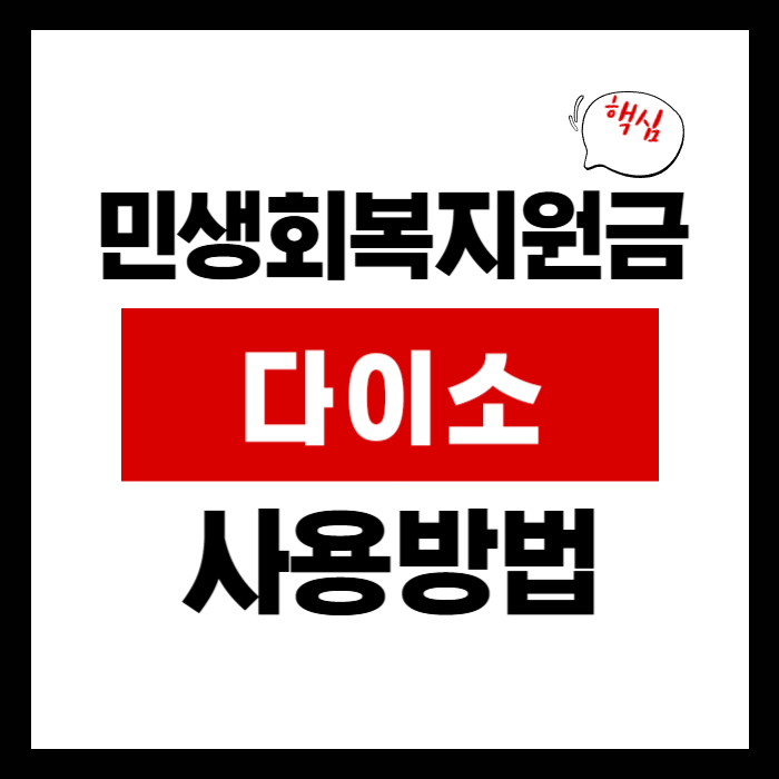 민생회복지원금 다이소
