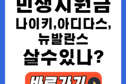 민생지원금 나이키,아디다스,뉴발란스 사용처 가맹점 알아보기!