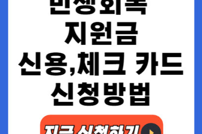 민생회복 소비쿠폰 신용,체크카드 신청 방법 카드사별 바로 조회하기!