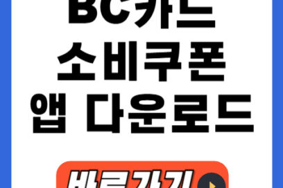 BC카드 앱 설치! 민생회복 소비쿠폰 잔액 조회 25만원 받는 방법!