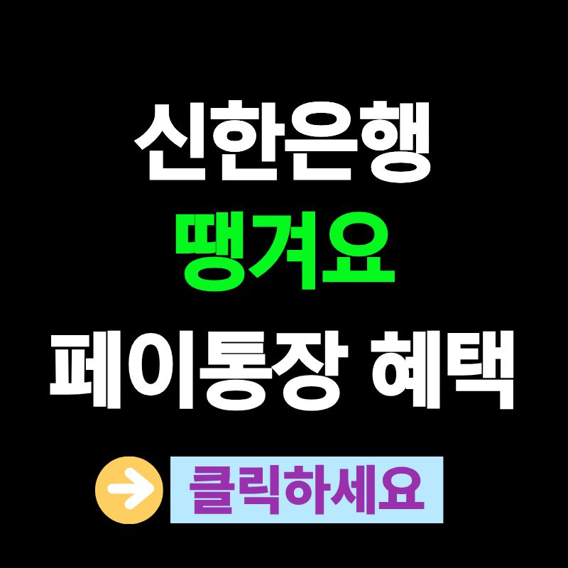 신한은행 땡겨요 페이통장