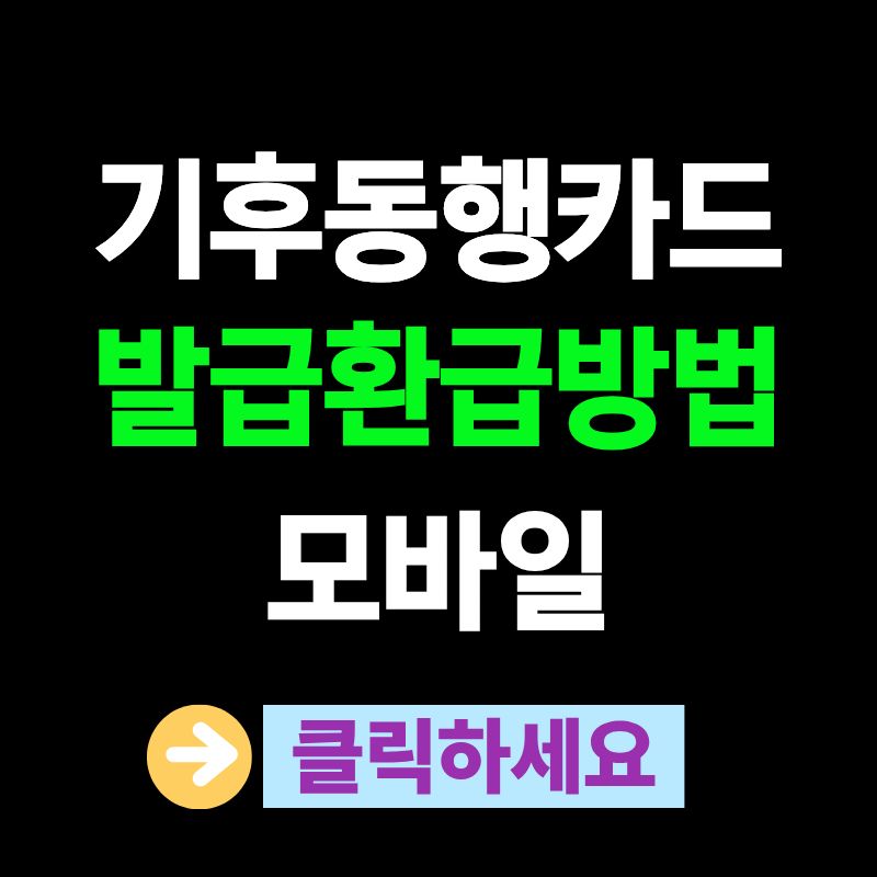 기후동행카드 발급