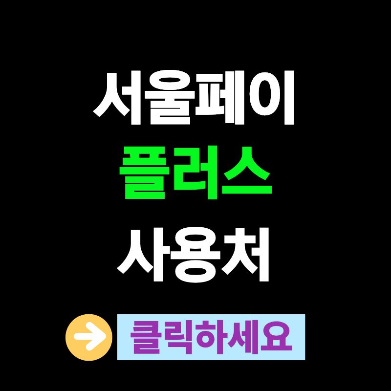 서울페이플러스 사용처