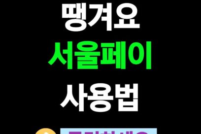 땡겨요 서울페이 사용법과 민생지원금 쿠폰 결제 서울사랑상품권 구매 방법
