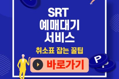 SRT 예매대기 서비스 활용법｜취소표 잡는 꿀팁
