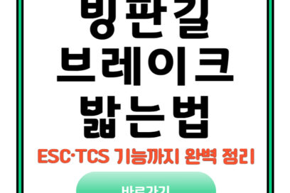 ABS보다 중요한 빙판길 브레이크 밟는법, ESC·TCS 기능까지 완벽 정리