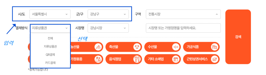 온누리상품권 가맹점