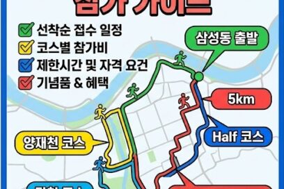 2026 강남국제평화마라톤 접수 일정·코스·참가비 총정리 (선착순 마감 꿀팁)