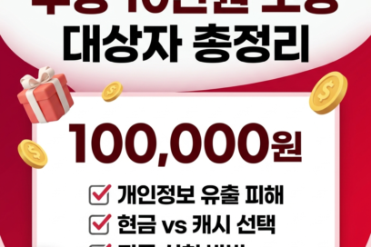 쿠팡 10만원 보상 대상자 확인법 및 신청 일정 총정리 (개인정보 유출 손해배상)