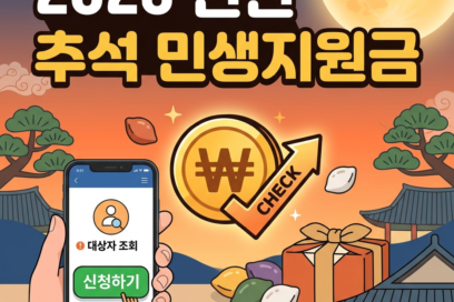 2026 인천 추석 민생지원금 신청 대상자 조회 방법 총정리 (인천e음 카드로 명절위로금 받기)